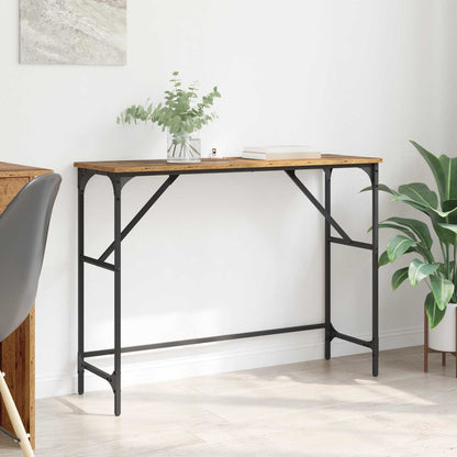 Console Table Old Wood 100 x 32 x 75 cm Engineered Wood