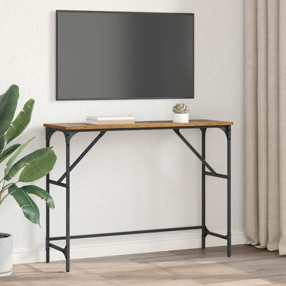 Console Table Old Wood 100 x 32 x 75 cm Engineered Wood
