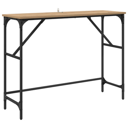 Console Table Artisan Oak 100 x 32 x 75 cm Engineered Wood