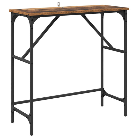 Console Table Old Wood 75 x 32 x 75 cm Engineered Wood