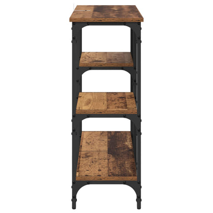 Console Table Old Wood 80 x 29 x 75 cm Engineered Wood