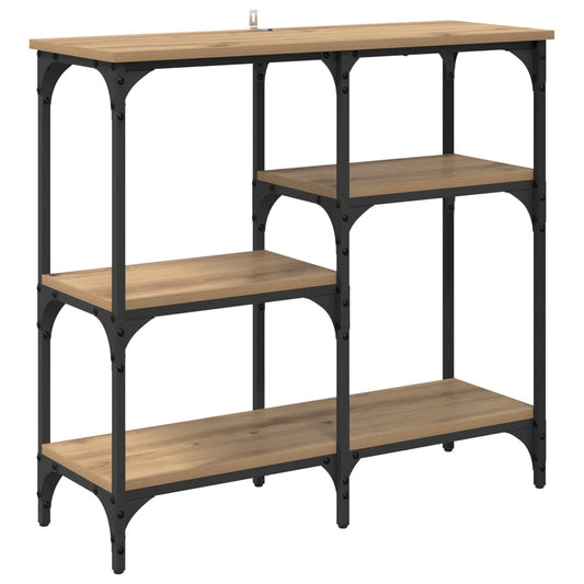 Console Table Artisan Oak 80 x 29 x 75 cm Engineered Wood