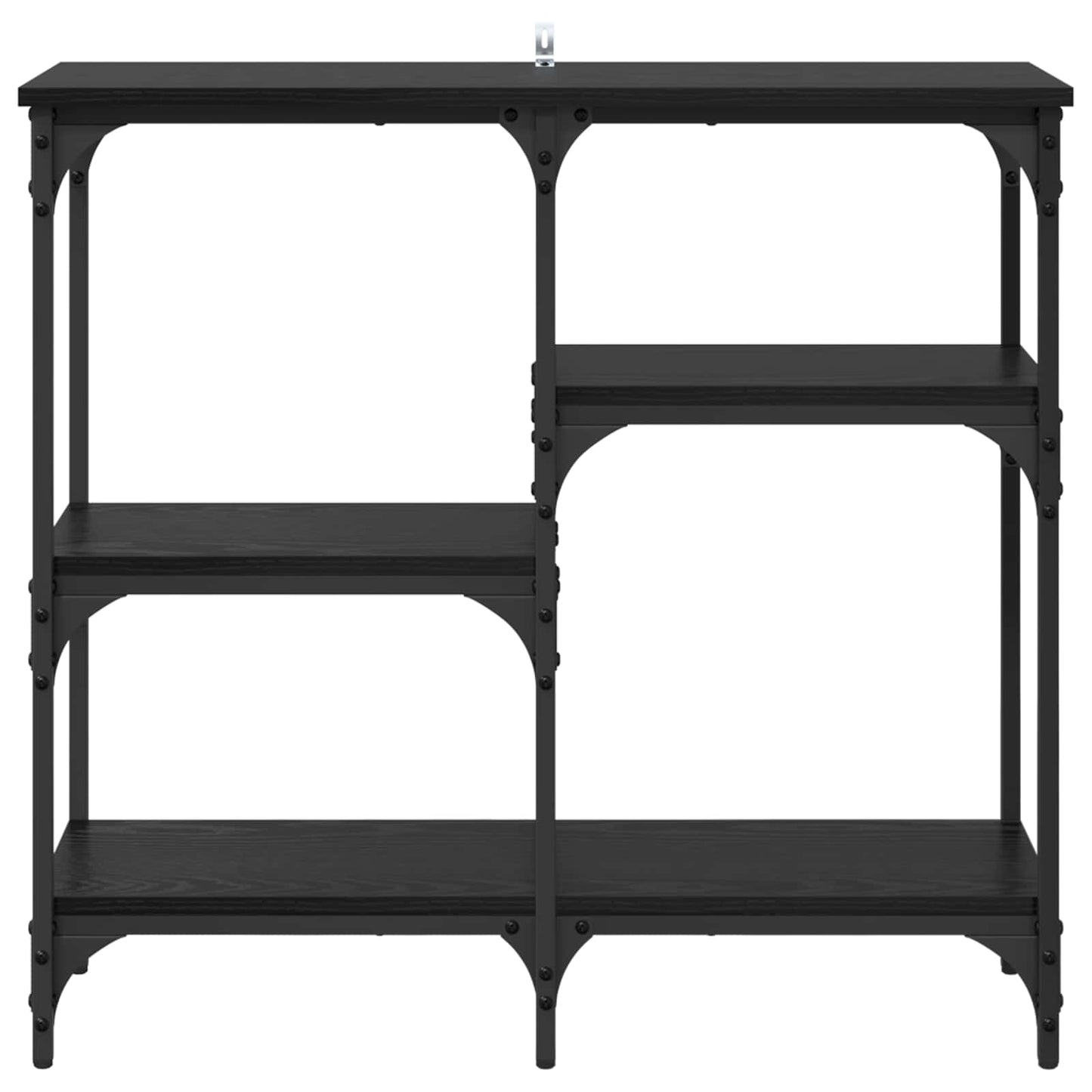 Console Table Black Oak 80 x 29 x 75 cm Engineered Wood