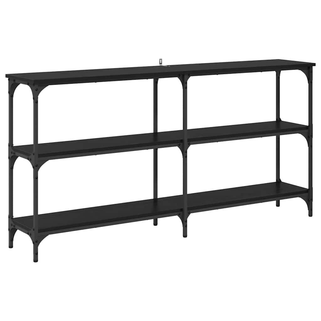 Console Table Black Oak 150 x 29 x 75 cm