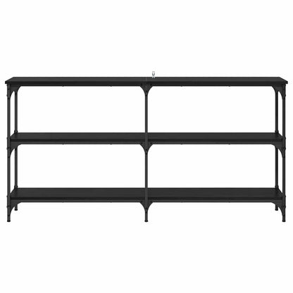 Console Table Black Oak 150 x 29 x 75 cm