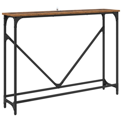 Console Table Old Wood 102 x 23 x 75 cm Engineered Wood