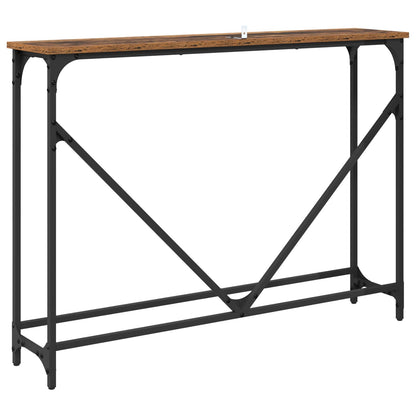 Console Table Old Wood 102 x 23 x 75 cm Engineered Wood