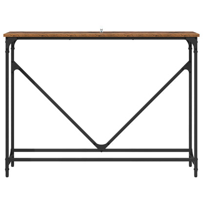 Console Table Old Wood 102 x 23 x 75 cm Engineered Wood