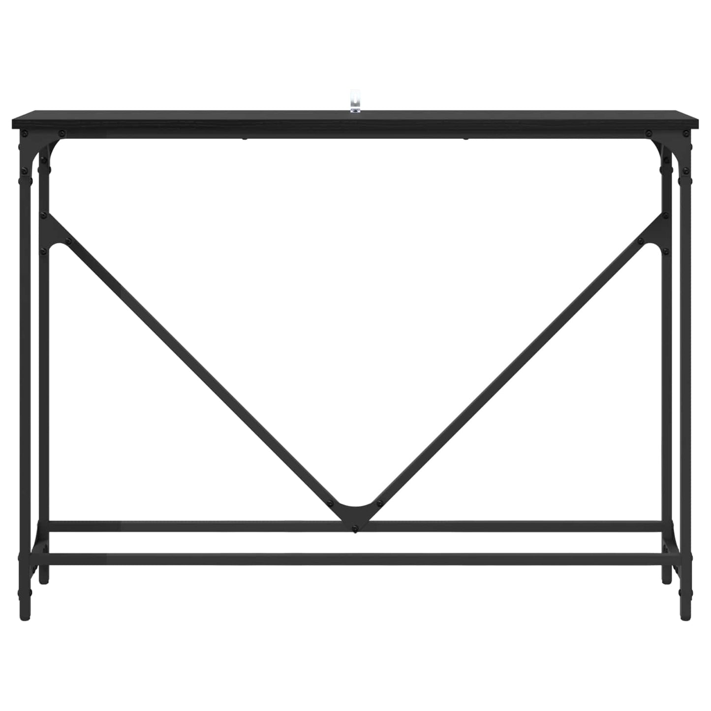 Console Table Manual Black Oak 102 x 23 x 75 cm Engineered Wood