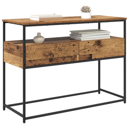 Console Table Old Wood 100 x 40 x 75 cm Engineered Wood