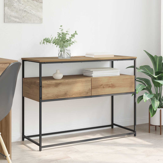 Console Table Artisan Oak 100 x 40 x 75 cm Engineered Wood