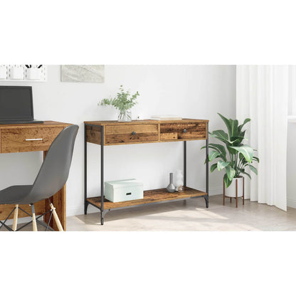 Console Table Old Wood 100 x 34.5 x 75 cm Engineered Wood