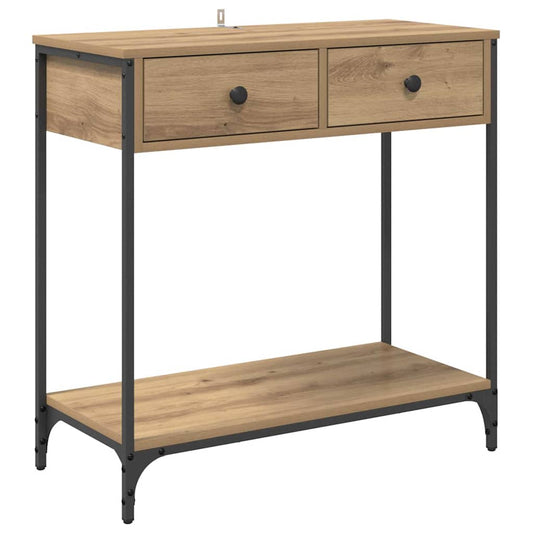 Console Table Artisan Oak 75 x 34.5 x 75 cm Engineered Wood