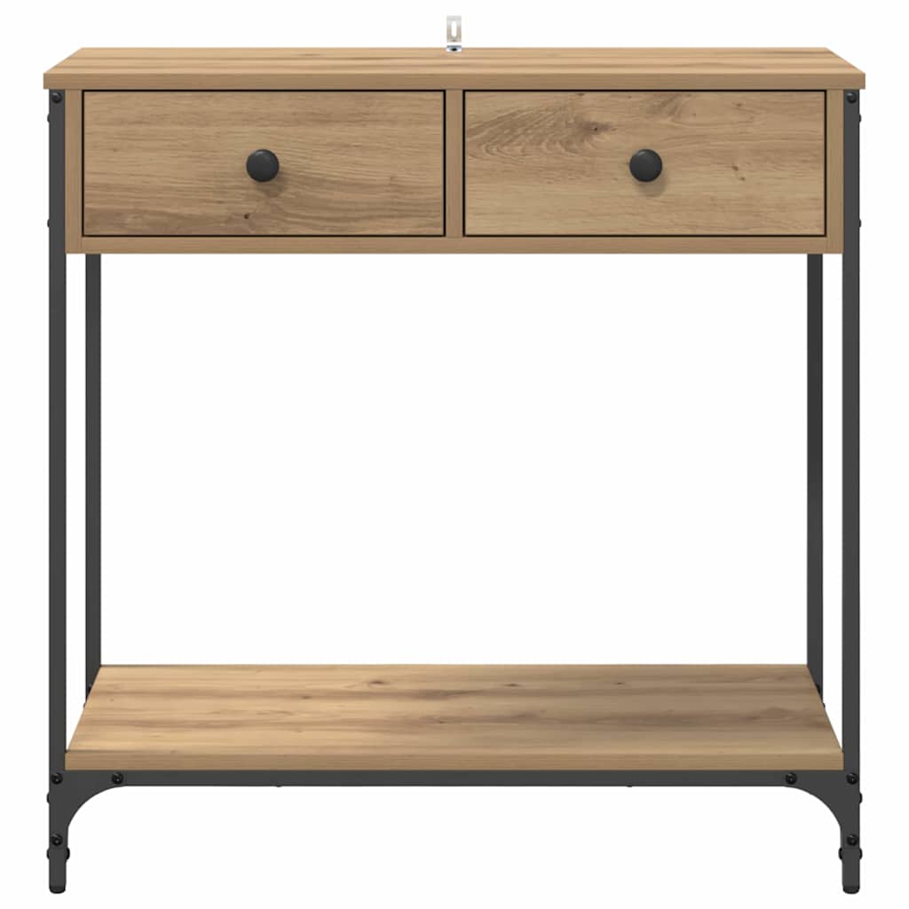 Console Table Artisan Oak 75 x 34.5 x 75 cm Engineered Wood