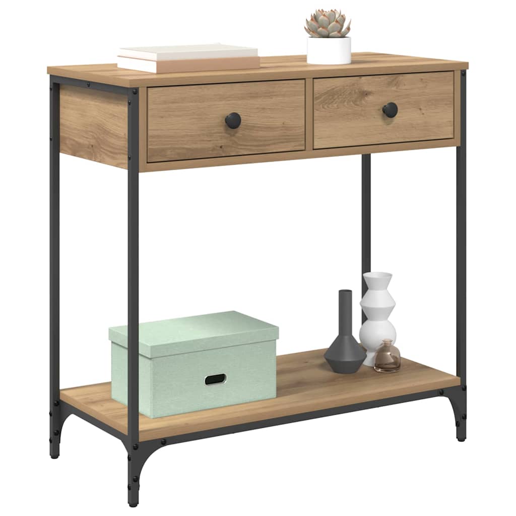 Console Table Artisan Oak 75 x 34.5 x 75 cm Engineered Wood