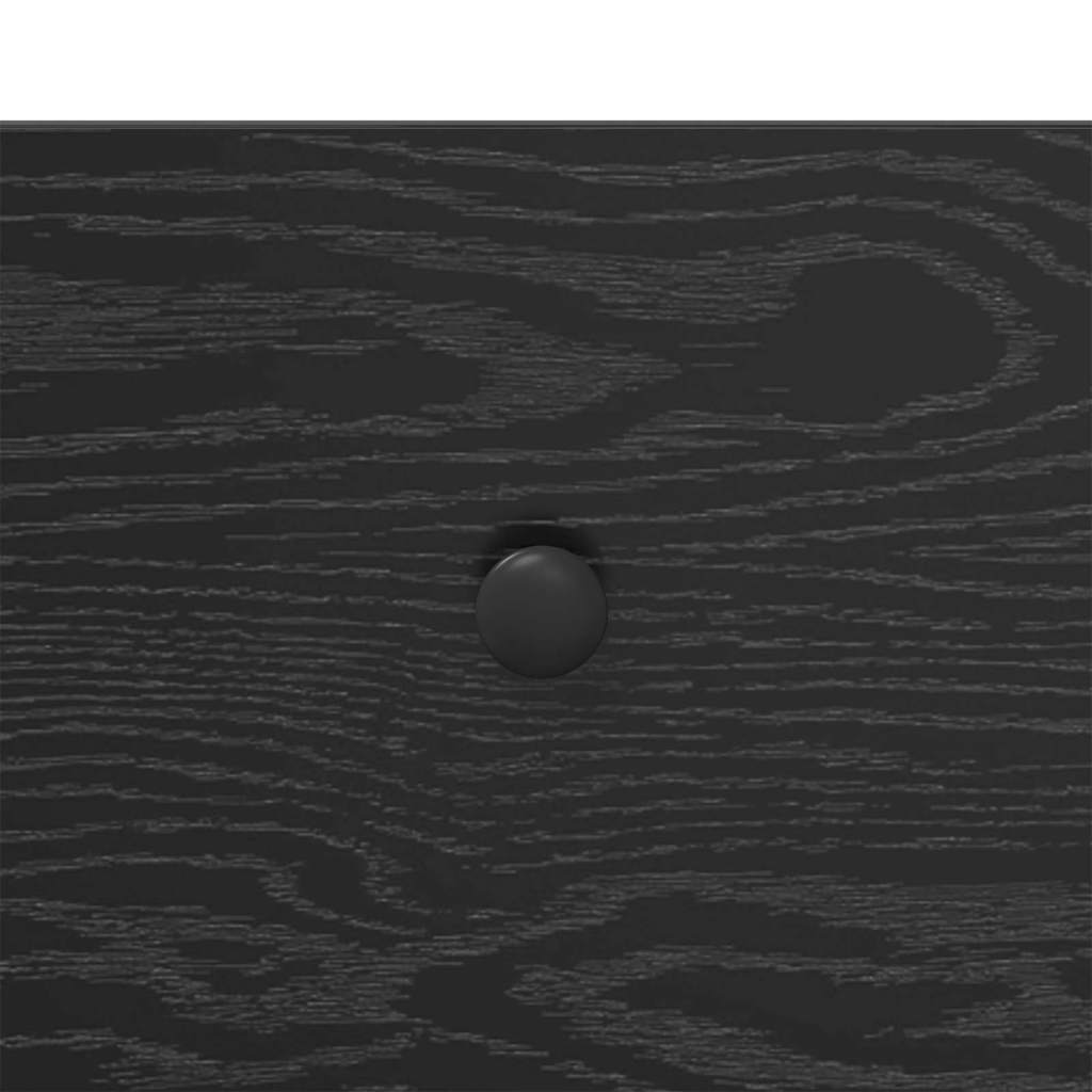 Console Table Black Oak 75 x 34.5 x 75 cm Engineered Wood