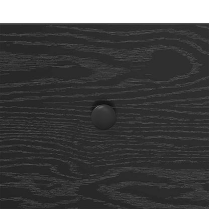 Console Table Black Oak 75 x 34.5 x 75 cm Engineered Wood