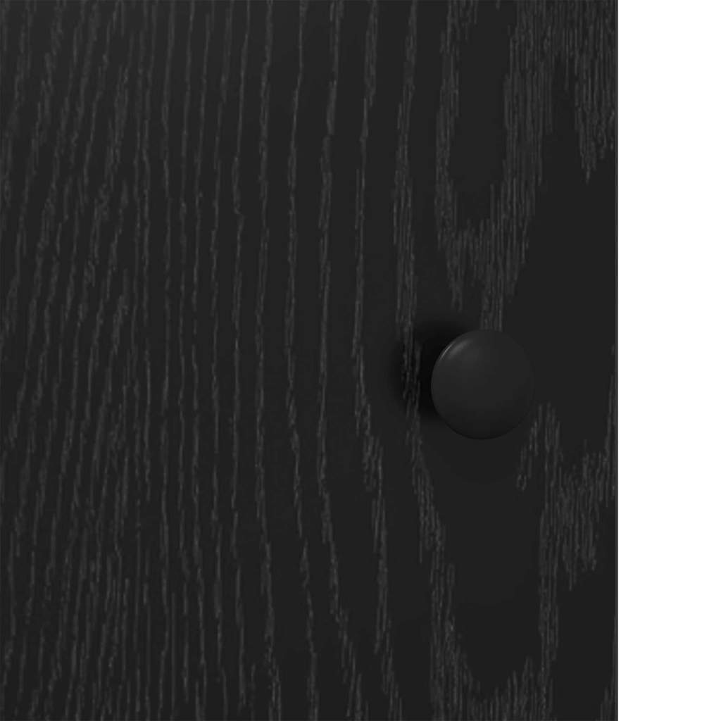 Highboard Black Oak 62 x 36 x 121.5 cm Engineered Wood
