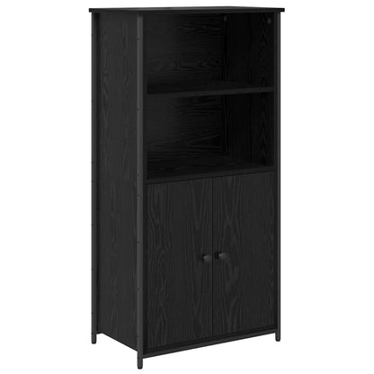 Highboard Black Oak 62 x 36 x 121.5 cm Engineered Wood