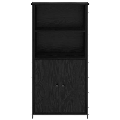 Highboard Black Oak 62 x 36 x 121.5 cm Engineered Wood