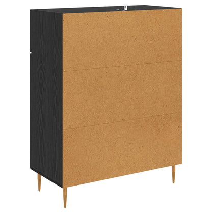 Sideboard Black Oak 69.5 x 34 x 90 cm Engineered Wood