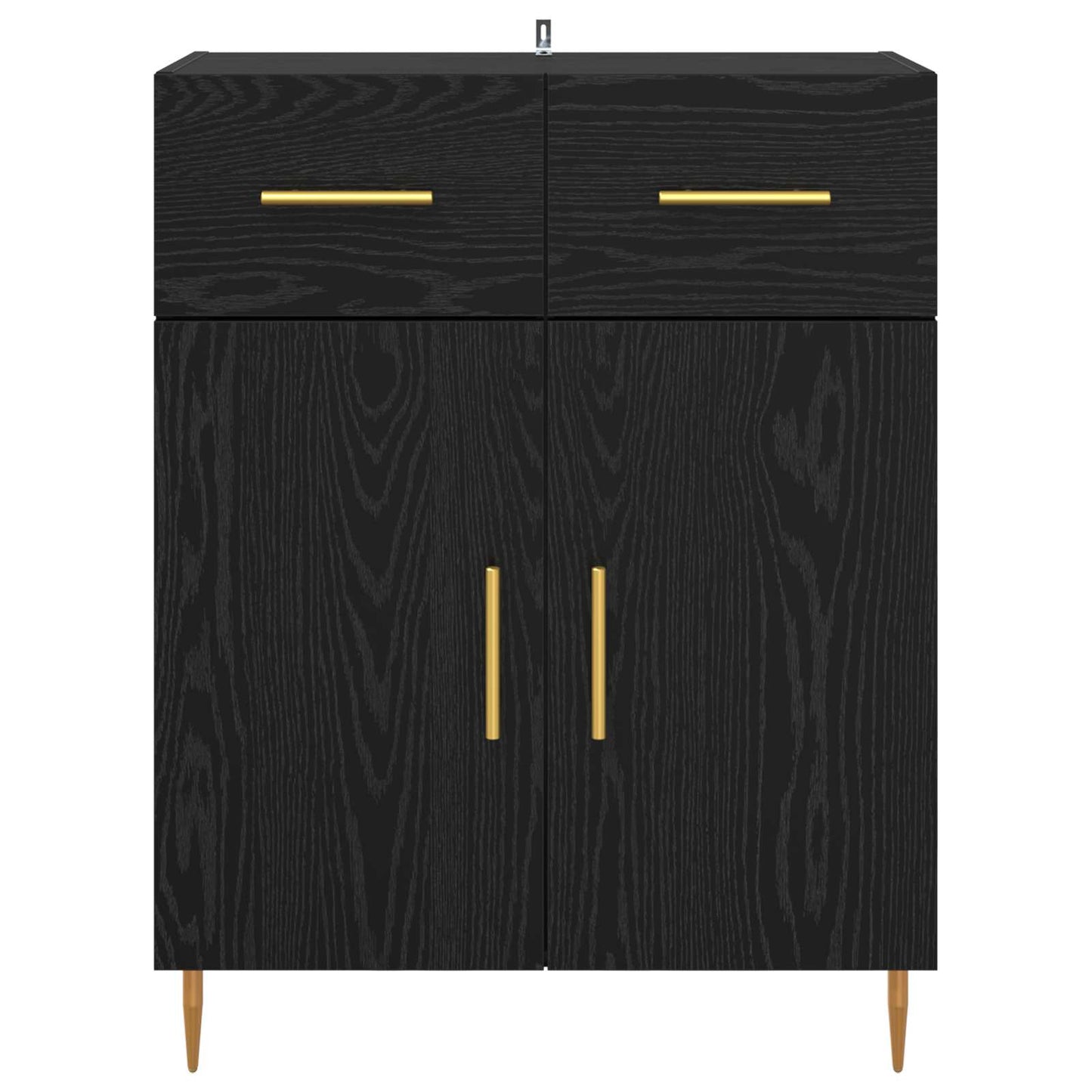 Sideboard Black Oak 69.5 x 34 x 90 cm Engineered Wood
