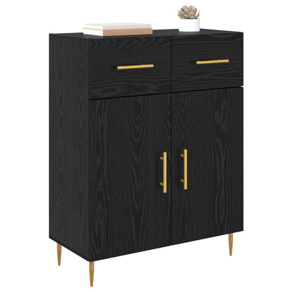 Sideboard Black Oak 69.5 x 34 x 90 cm Engineered Wood