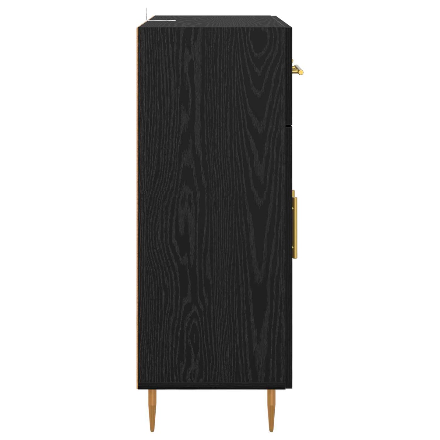 Sideboard Black Oak 69.5 x 34 x 90 cm Engineered Wood