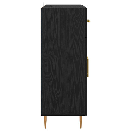 Sideboard Black Oak 69.5 x 34 x 90 cm Engineered Wood