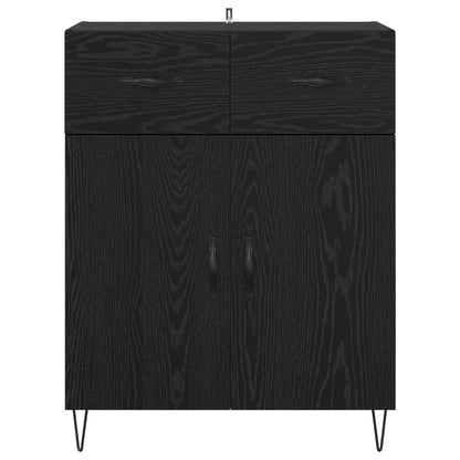 Sideboard Black Oak 69.5 x 34 x 90 cm Engineered Wood