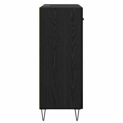 Sideboard Black Oak 69.5 x 34 x 90 cm Engineered Wood