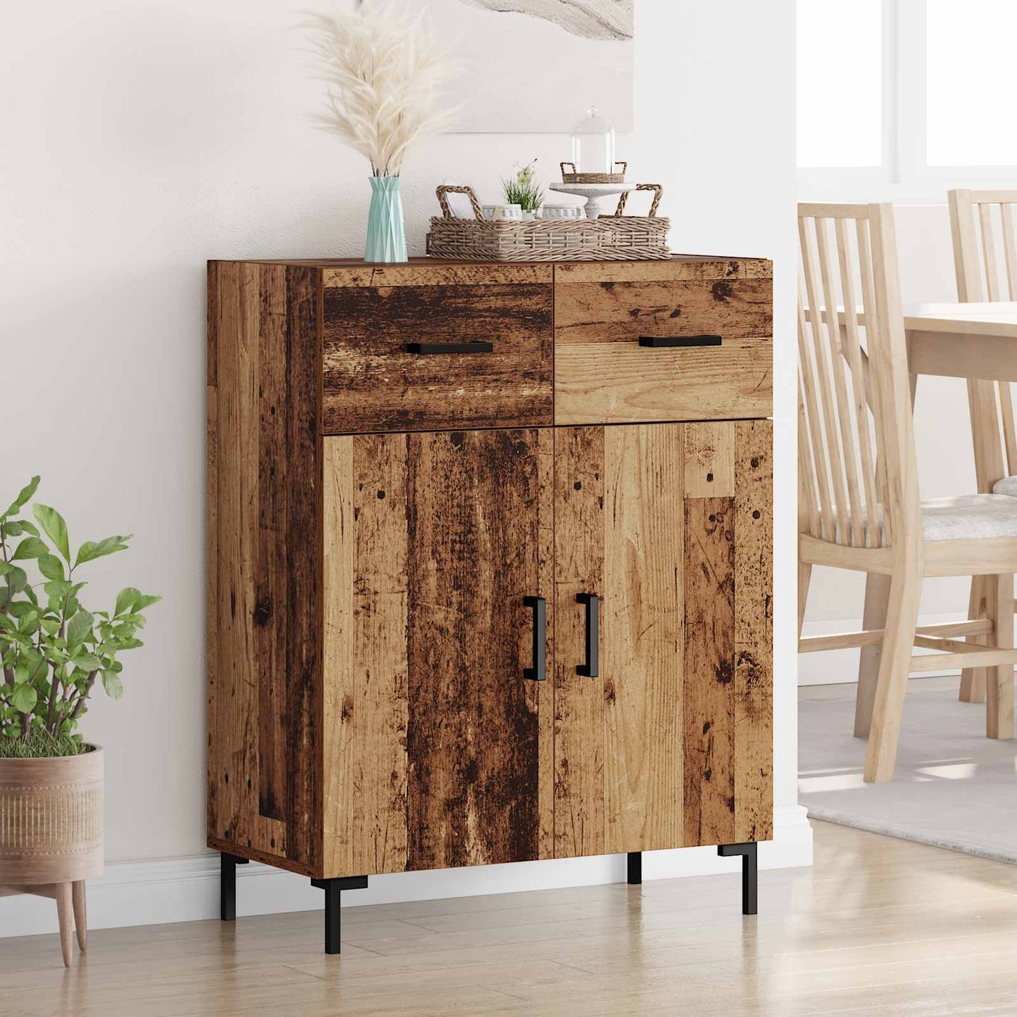 Sideboard Old Wood 69.5 x 34 x 90 cm Engineered Wood