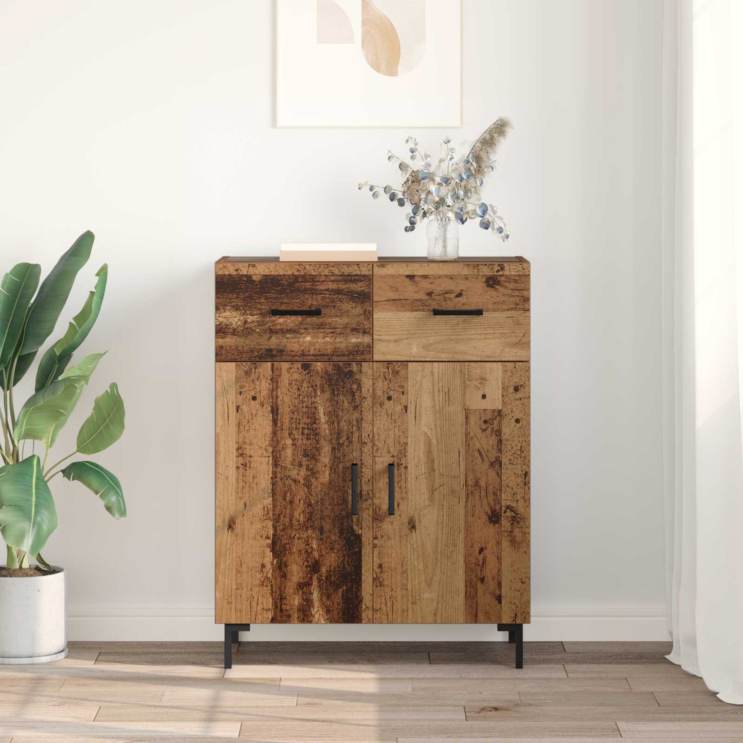 Sideboard Old Wood 69.5 x 34 x 90 cm Engineered Wood