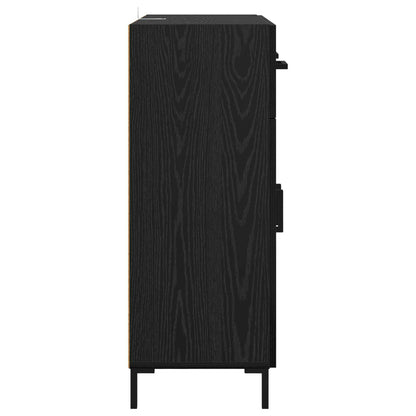 Sideboard Black Oak 69.5 x 34 x 90 cm Engineered Wood