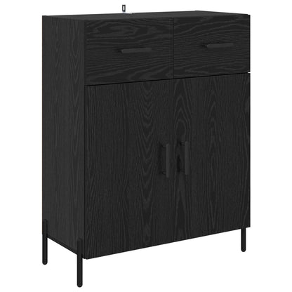 Sideboard Black Oak 69.5 x 34 x 90 cm Engineered Wood