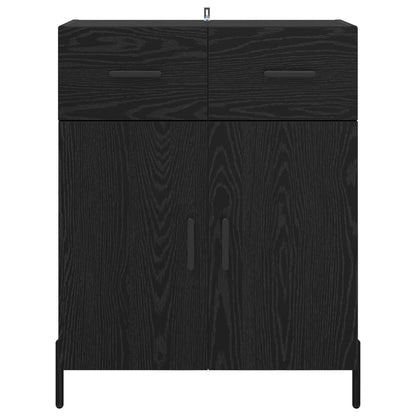 Sideboard Black Oak 69.5 x 34 x 90 cm Engineered Wood