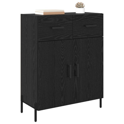 Sideboard Black Oak 69.5 x 34 x 90 cm Engineered Wood