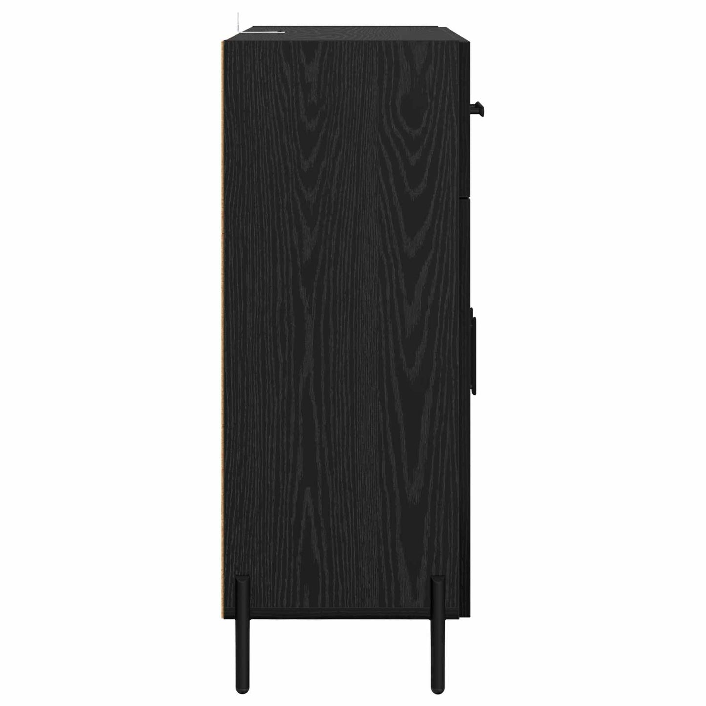 Sideboard Black Oak 69.5 x 34 x 90 cm Engineered Wood