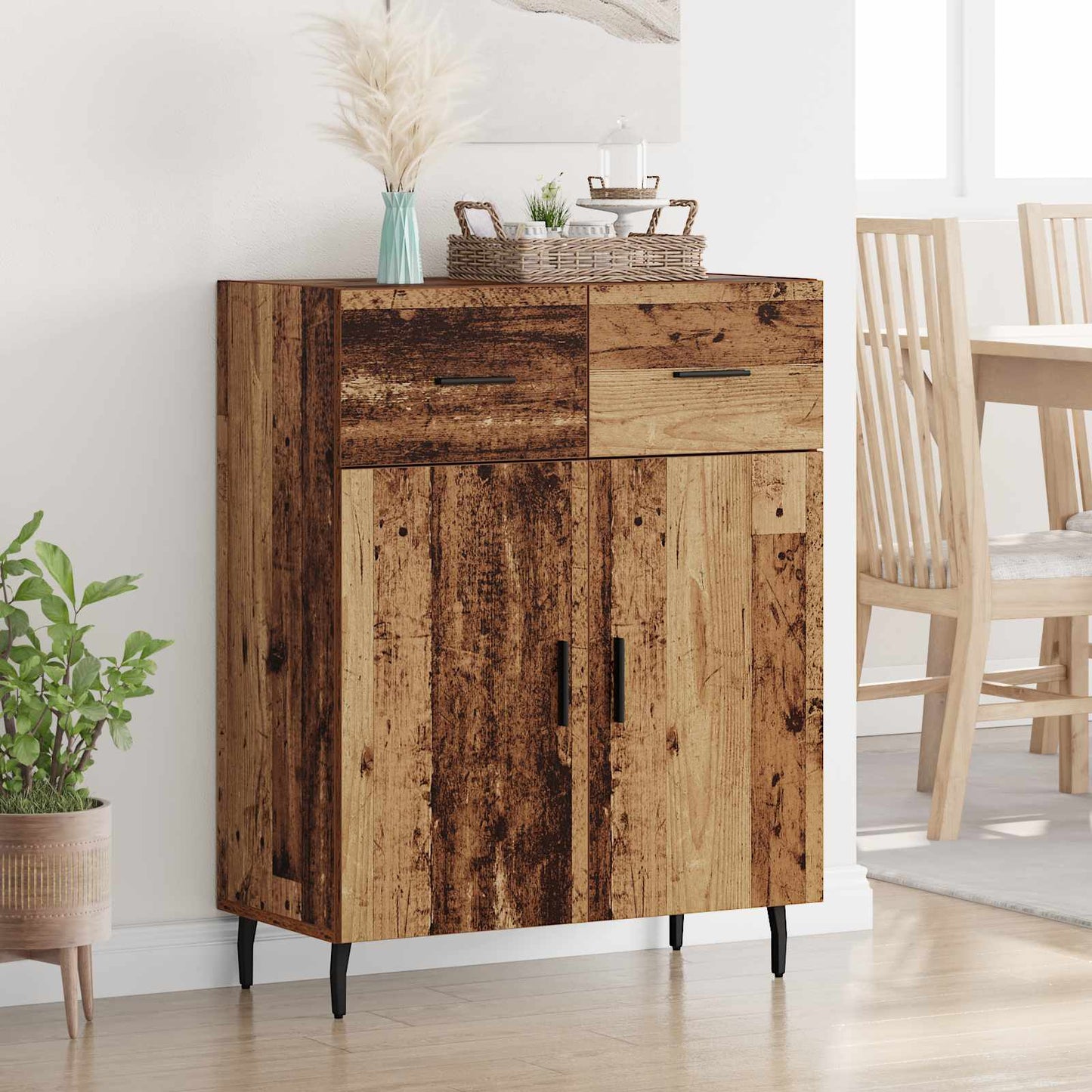 Sideboard Old Wood 69.5 x 34 x 90 cm Engineered Wood