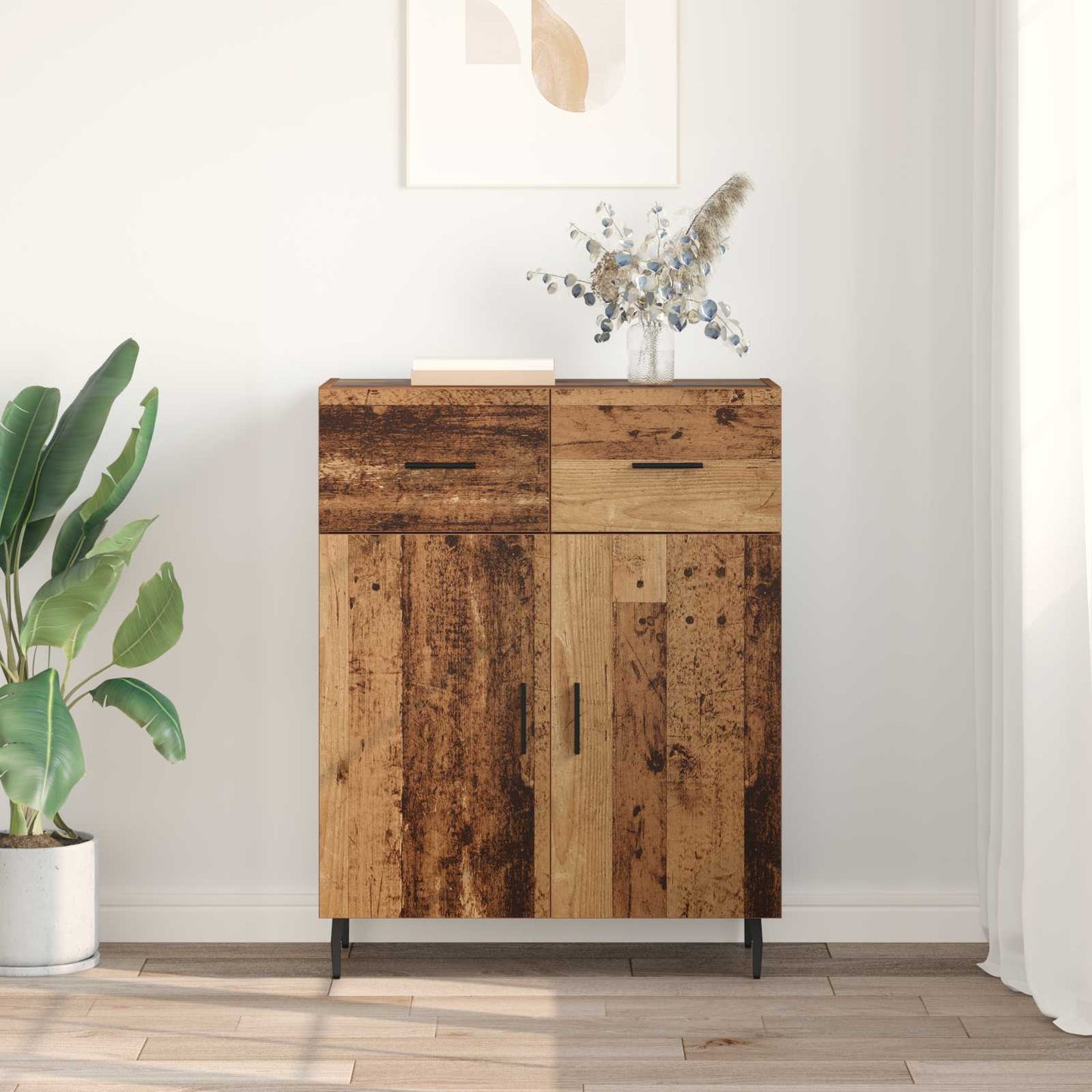 Sideboard Old Wood 69.5 x 34 x 90 cm Engineered Wood