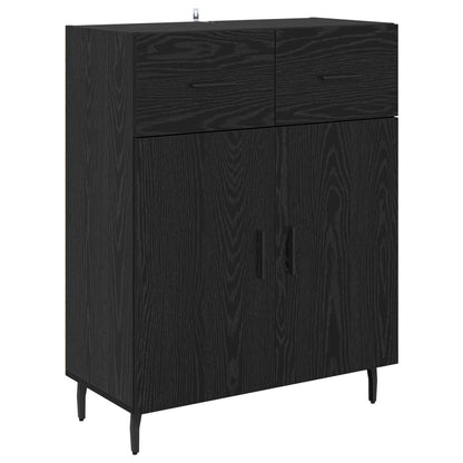 Sideboard Black Oak 69.5 x 34 x 90 cm Engineered Wood
