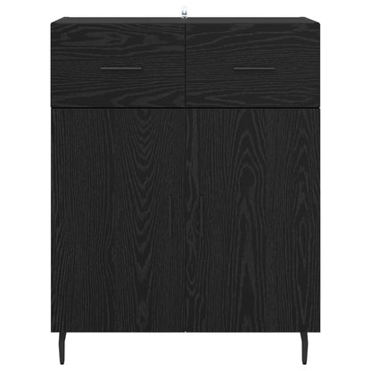 Sideboard Black Oak 69.5 x 34 x 90 cm Engineered Wood