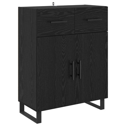 Sideboard Black Oak 69.5 x 34 x 90 cm Engineered Wood