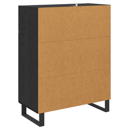 Sideboard Black Oak 69.5 x 34 x 90 cm Engineered Wood
