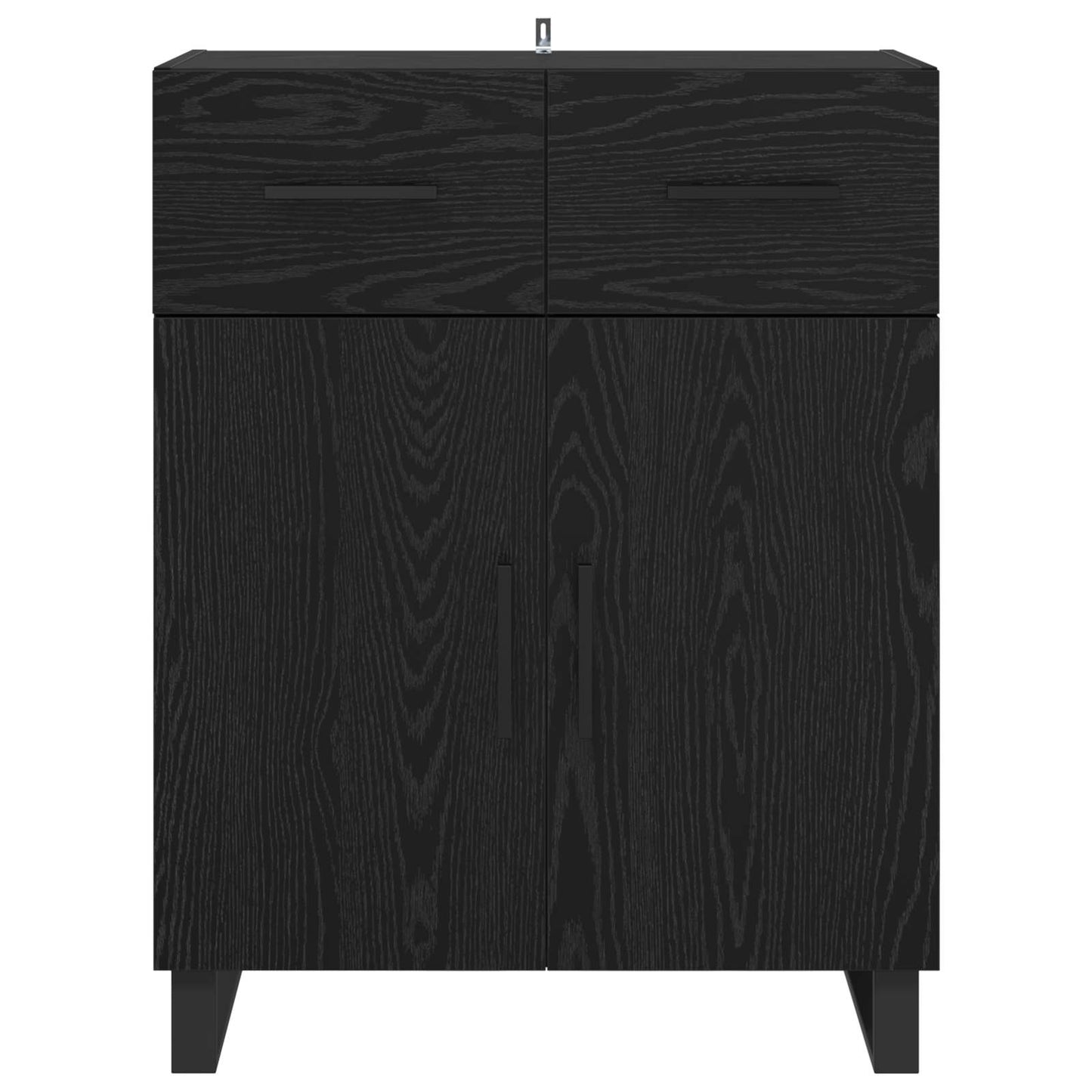 Sideboard Black Oak 69.5 x 34 x 90 cm Engineered Wood