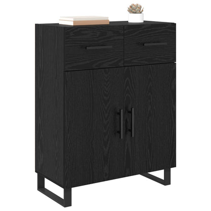 Sideboard Black Oak 69.5 x 34 x 90 cm Engineered Wood