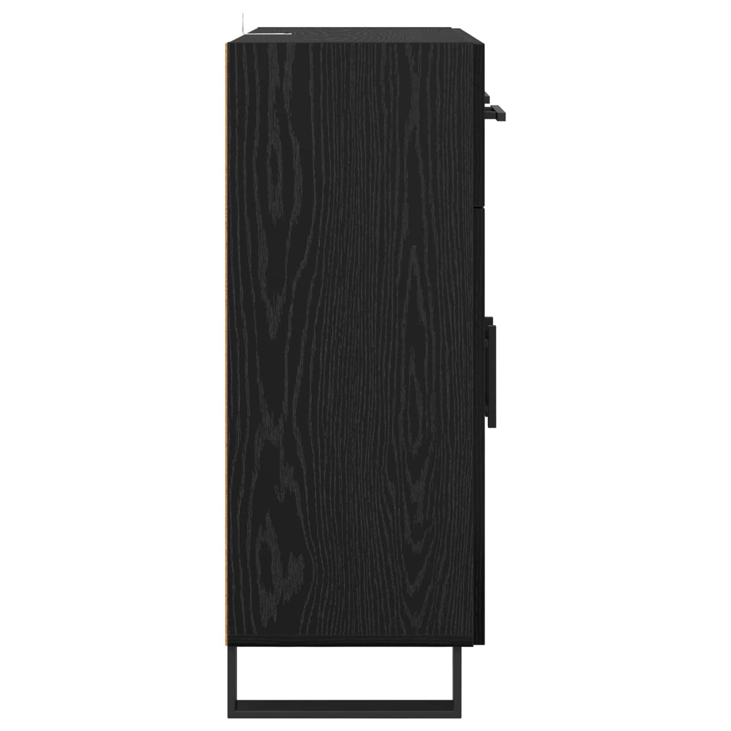 Sideboard Black Oak 69.5 x 34 x 90 cm Engineered Wood