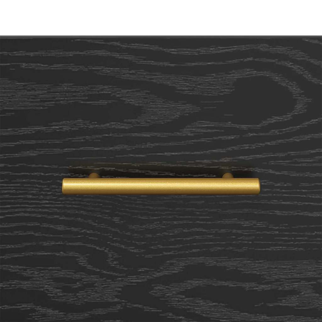 TV Cabinet Black Oak 150 x 36 x 30 cm Engineered Wood