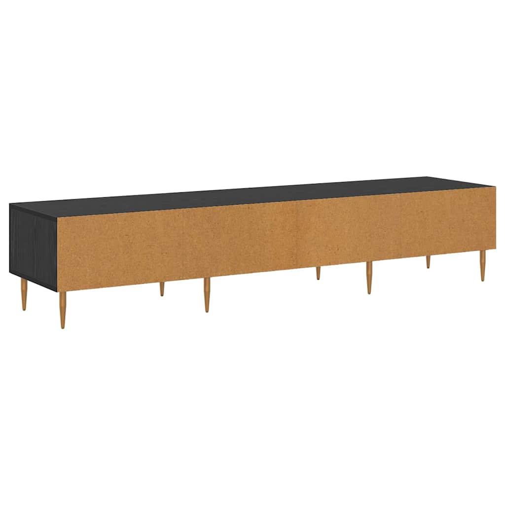 TV Cabinet Black Oak 150 x 36 x 30 cm Engineered Wood