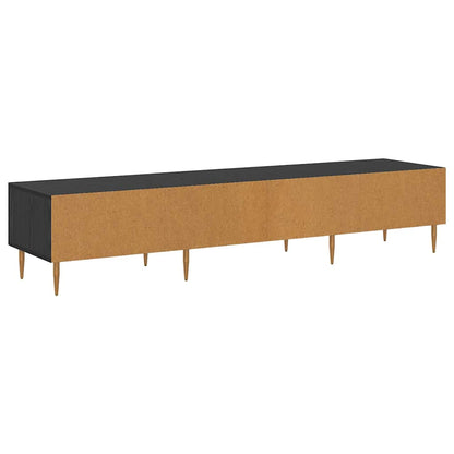 TV Cabinet Black Oak 150 x 36 x 30 cm Engineered Wood